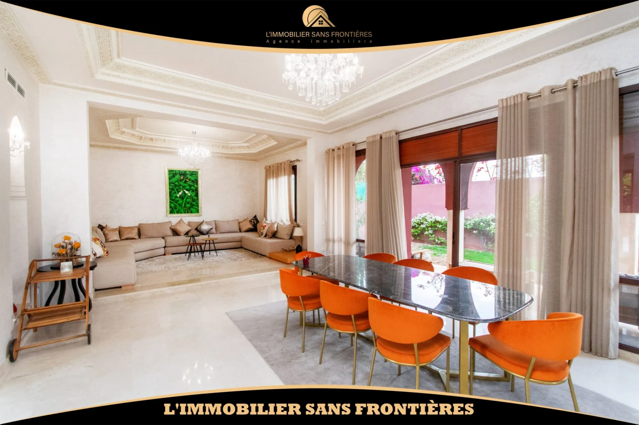 Villa meublée à louer – Sans vis-à-vis – Targa, Marrakech - مراكش