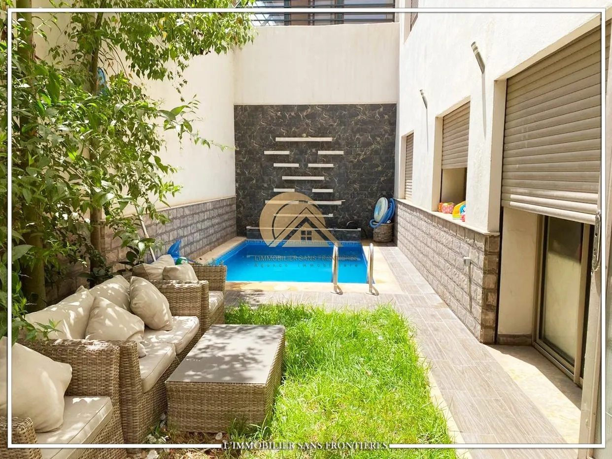 Villa meublée à louer à Targa, 480 m², Marrakech - مراكش (2)