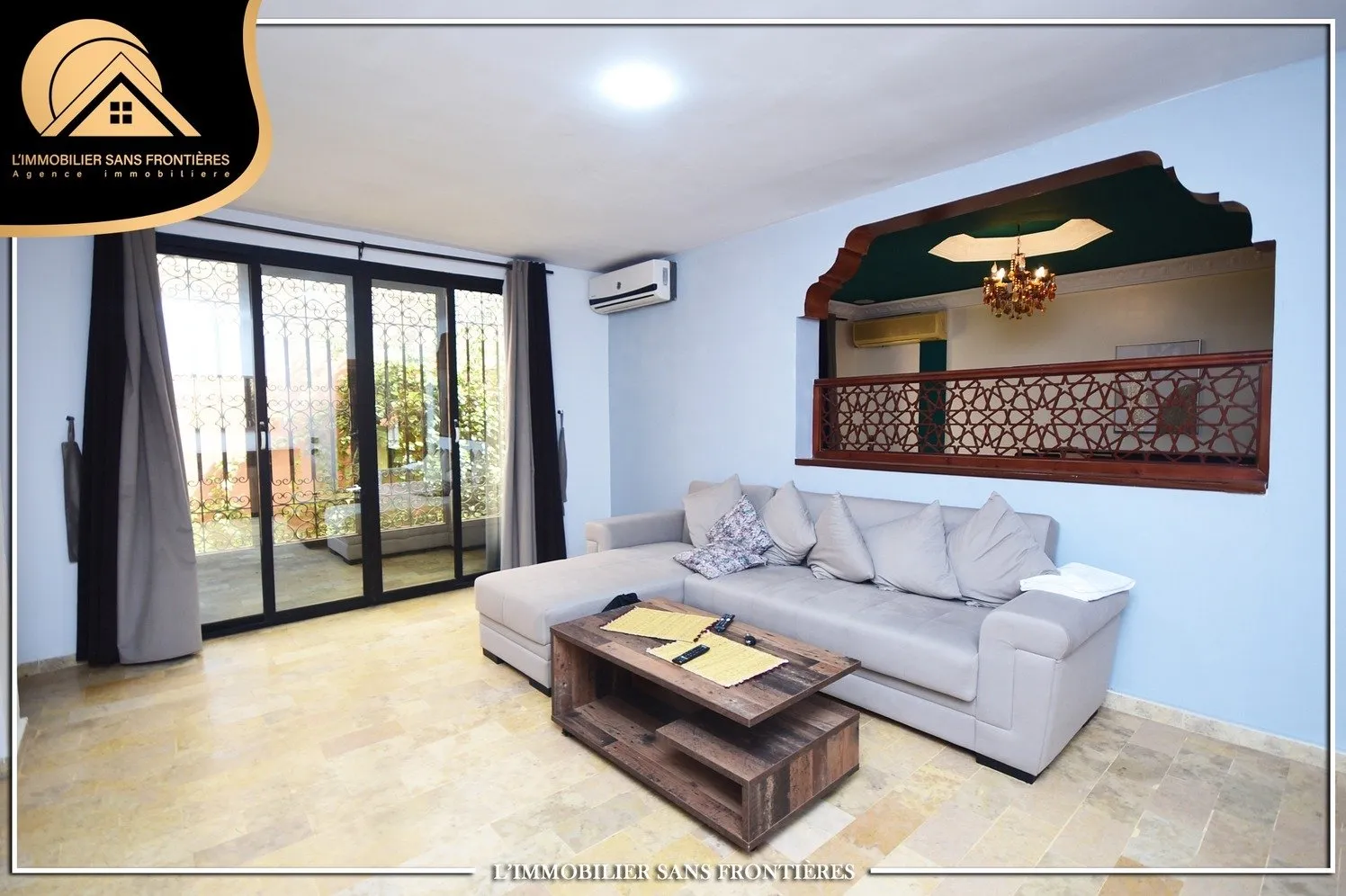 Villa meublée à louer à Afaq, Afaq — 2 jardins privés — 144 m² - مراكش