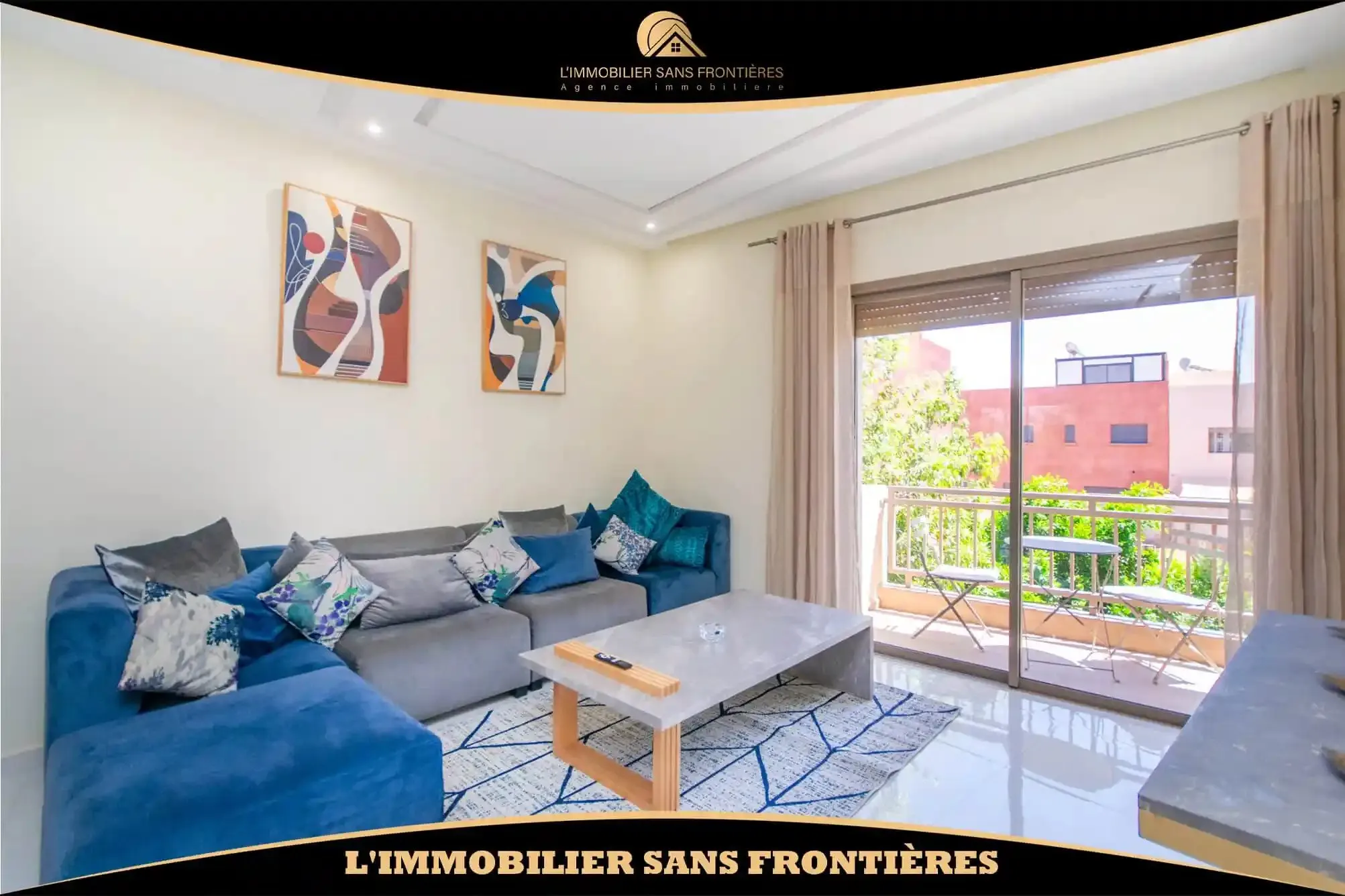 Appartement meublé à louer à Targa, 103 m², Marrakech - مراكش