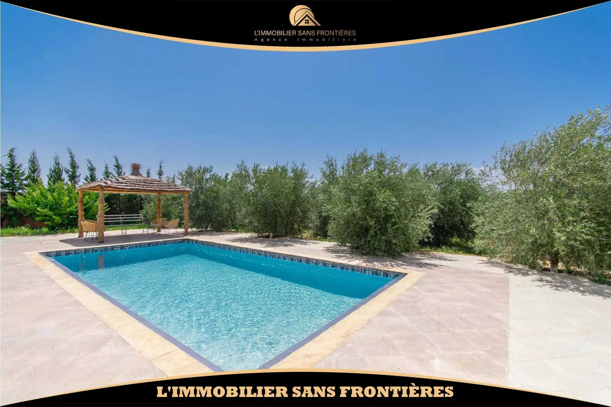 Villa meublée à Souihla, Piscine privée + Puits 120 m, Marrakech : à louer - مراكش