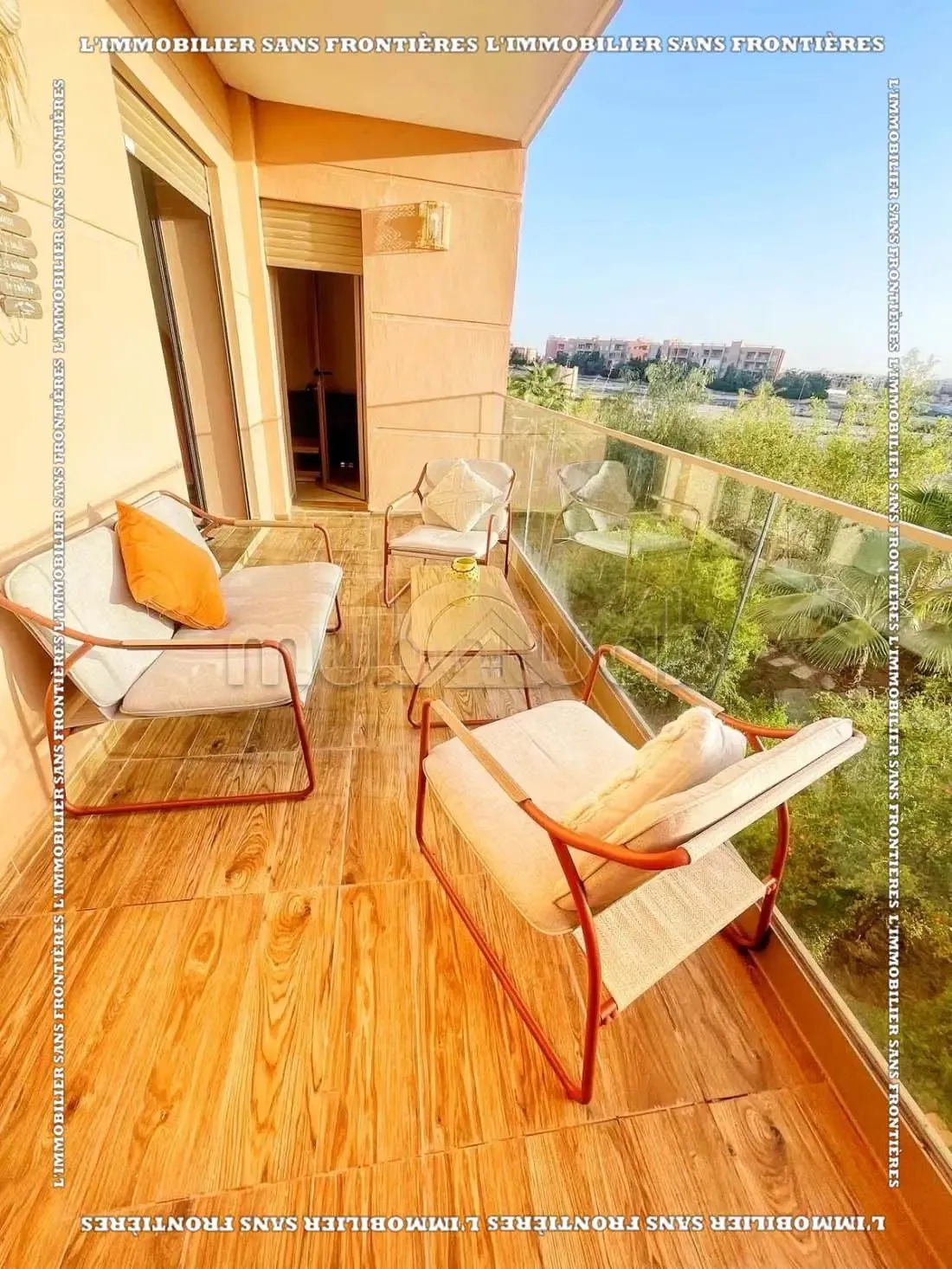 Appartement meublé à louer sur la route de Casablanca, Marrakech – 1er étage en résidence avec piscine - مراكش (4)