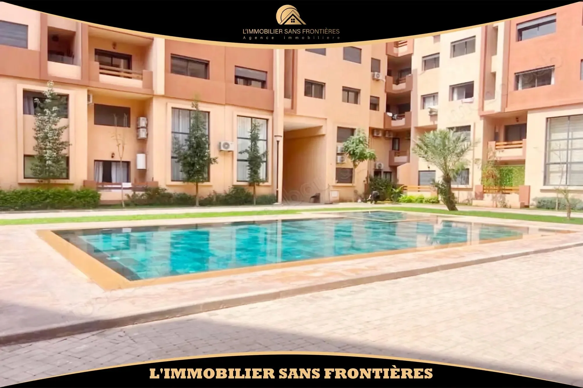 Appartement meublé à louer à Semlalia avec piscine — 91 m² - مراكش
