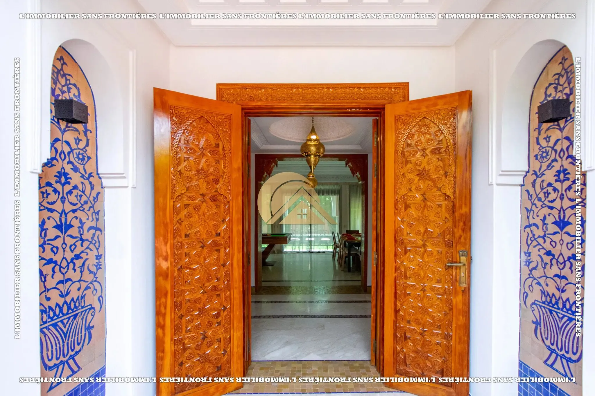 Villa meublée à louer à Targa avec piscine privée, hammam et sauna - مراكش (2)
