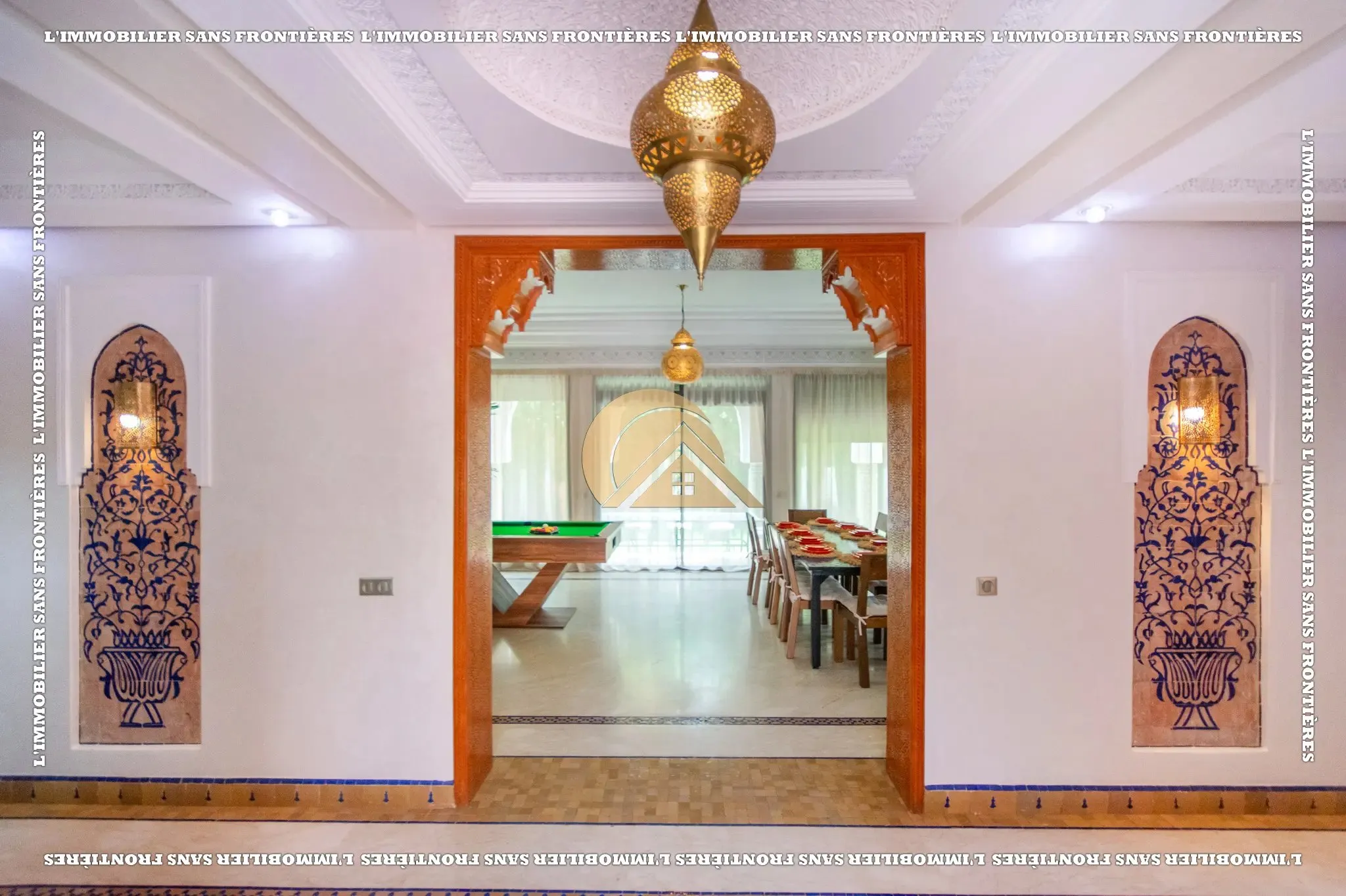 Villa meublée à louer à Targa avec piscine privée, hammam et sauna - مراكش (3)