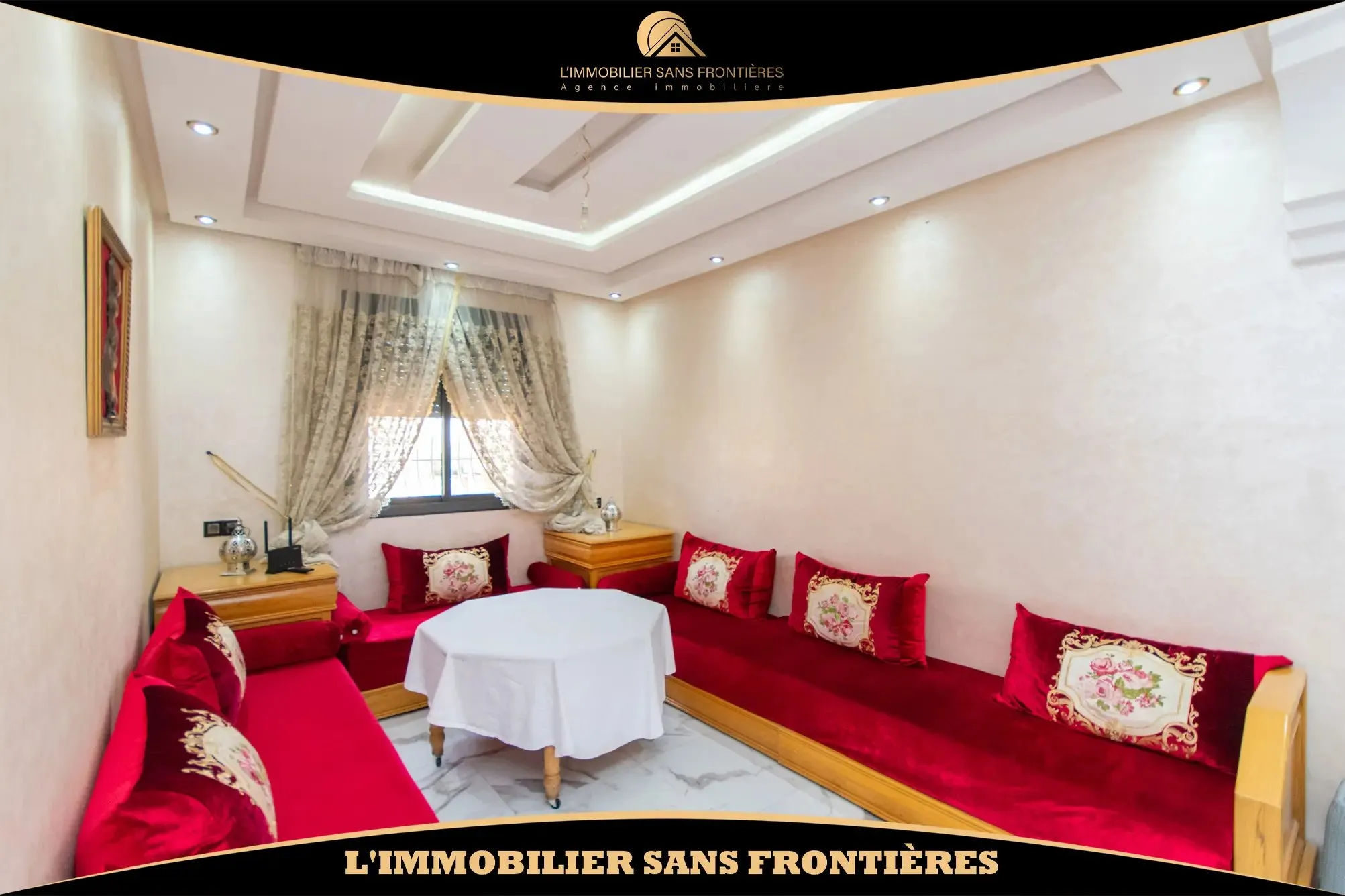 Appartement meublé à louer à Marrakech – 3ᵉ étage – 56 m² - مراكش