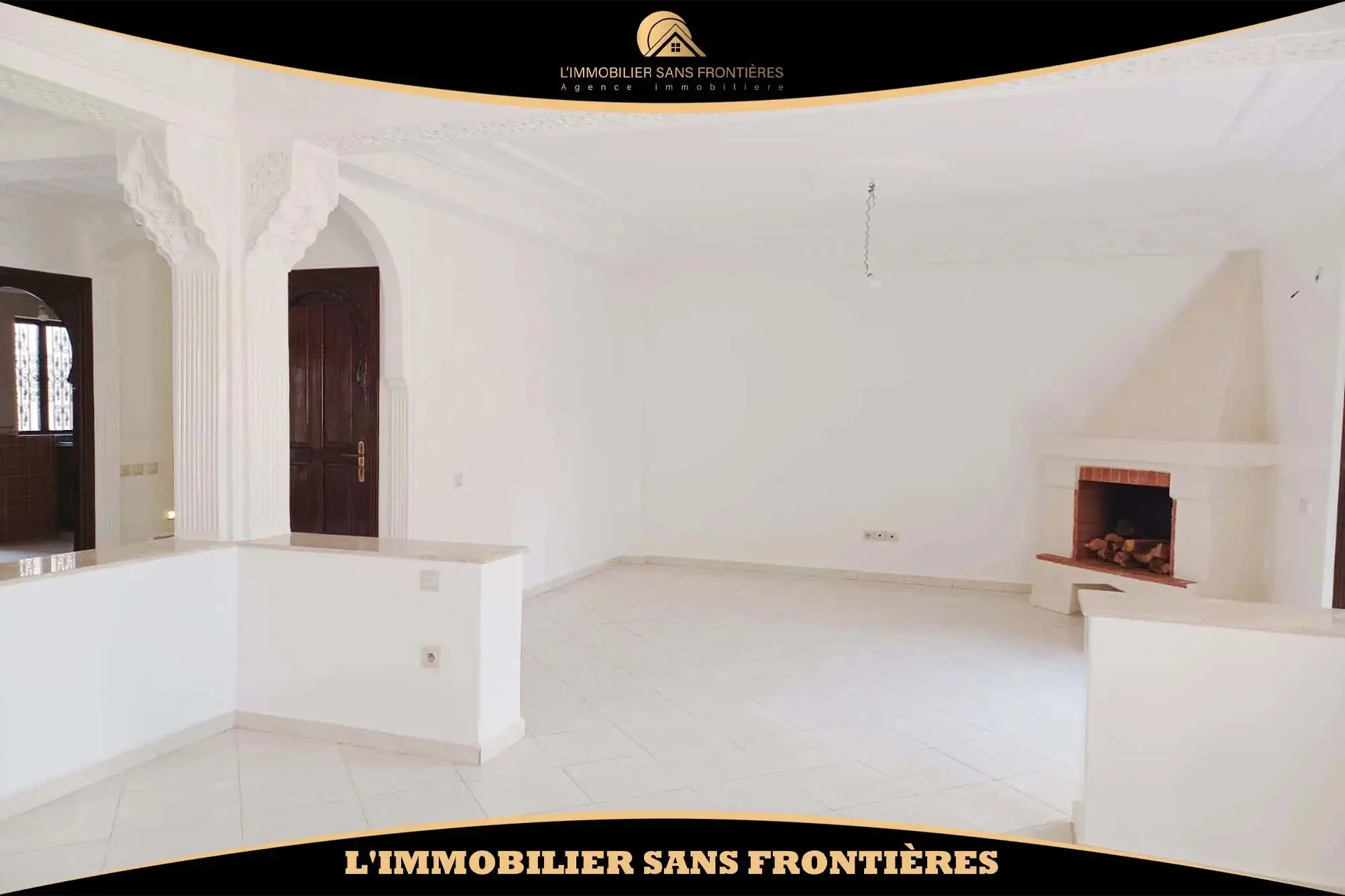 Villa vide de 176 m² à Afaq 1, Route d’Agadir – 3 chambres, 2 jardins et résidence sécurisée - مراكش