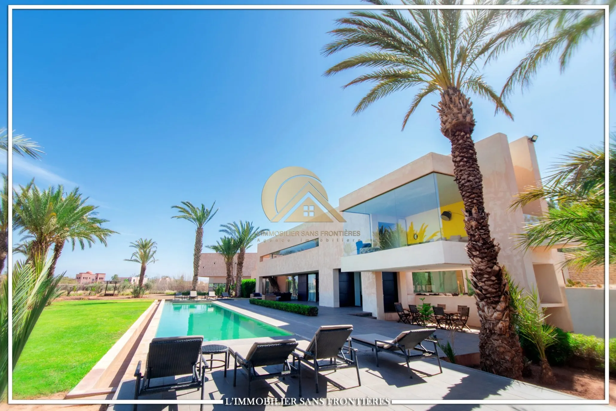 Villa de prestige meublée à louer – 1 200 m² – Bab Atlas / Palmeraie, Marrakech - مراكش (3)