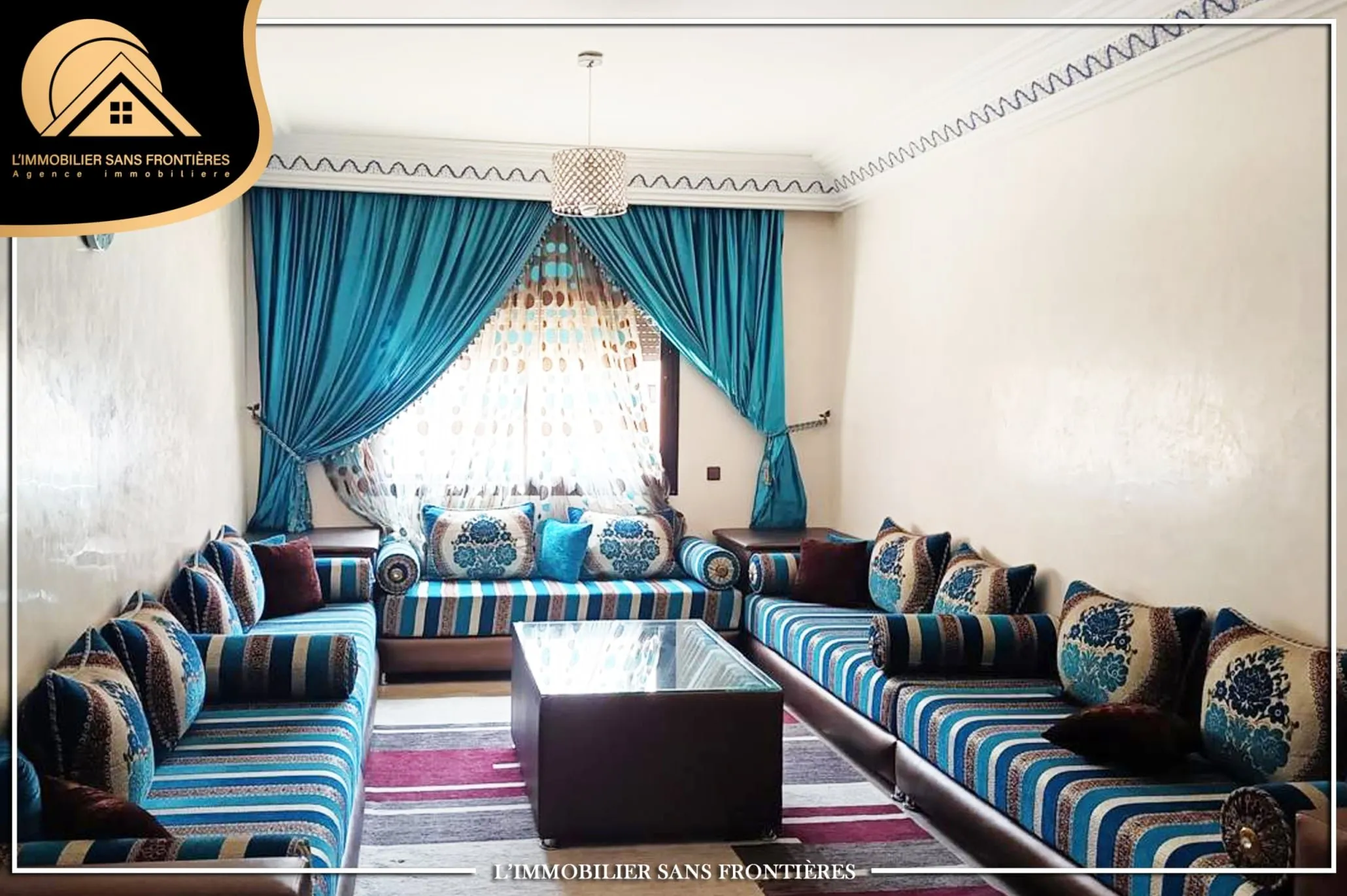 Appartement meublé à louer à Hivernage, 80m², Marrakech - مراكش