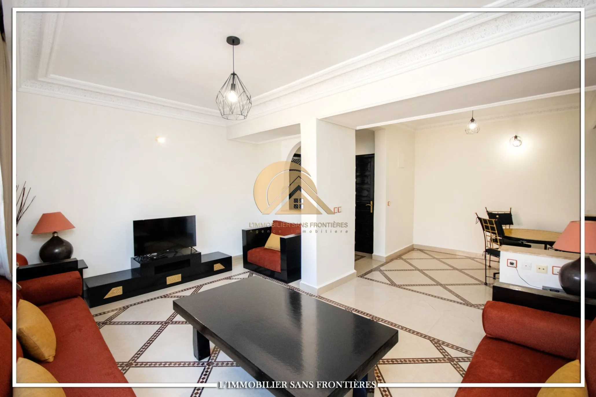 Appartement à louer à Guéliz, Marrakech — Terrasse privée — 100 m² - مراكش (3)