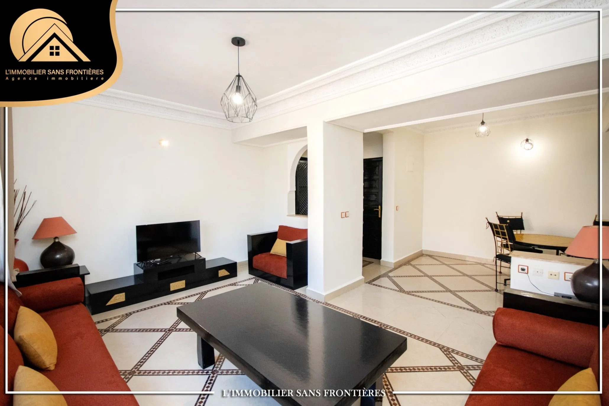 Appartement à louer à Guéliz, Marrakech — Terrasse privée — 100 m² - مراكش