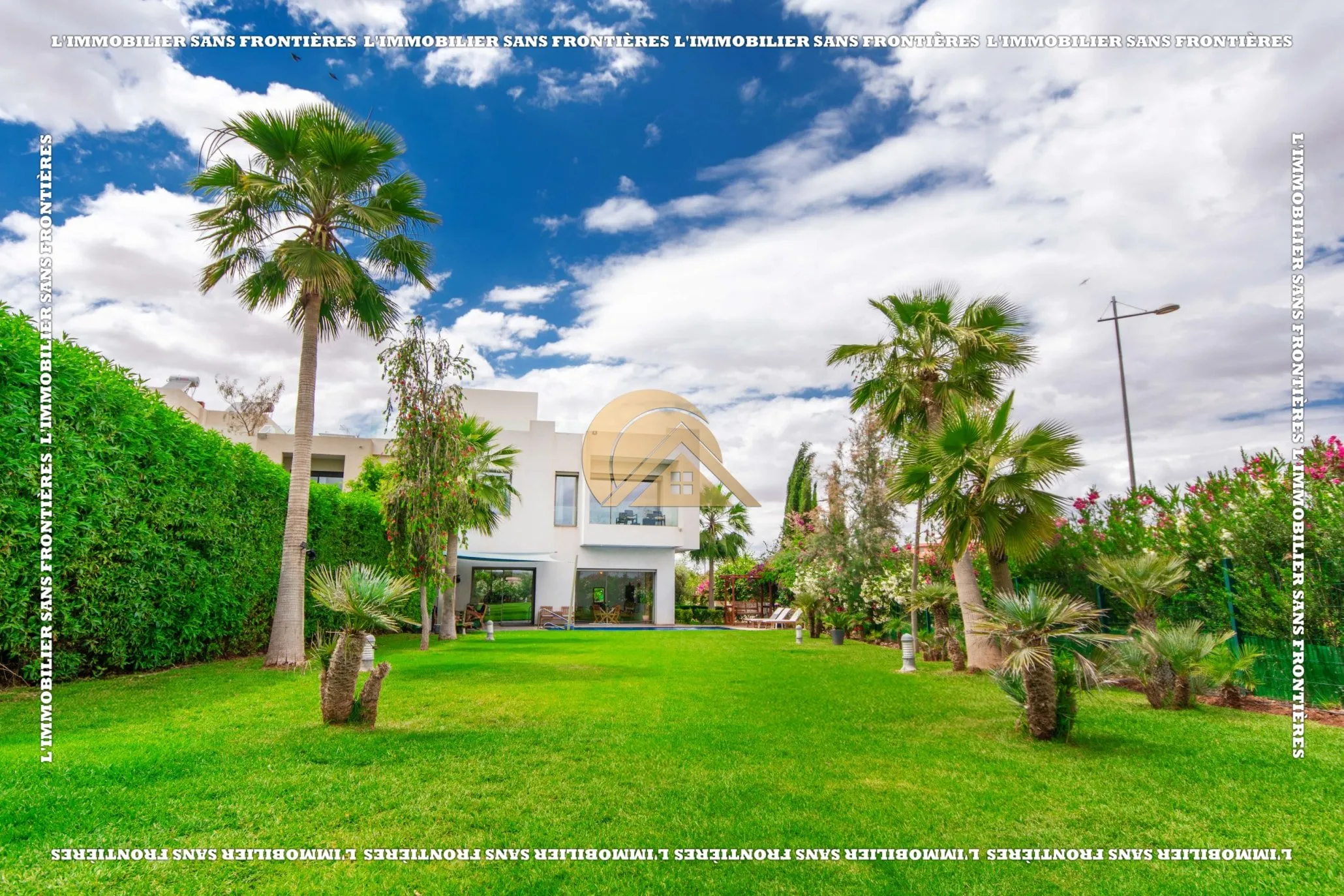 Villa vide à Golf Argan – Route de Tahanaout, Ascenseur intérieur + Piscine privée, Marrakech : à louer - مراكش (4)