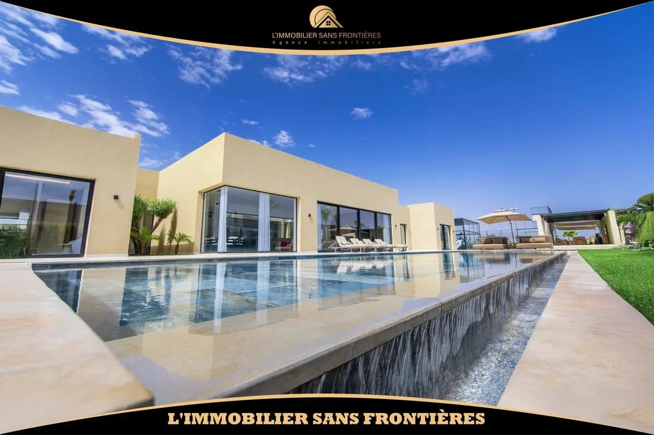 Villa meublée à louer à Route d’Amizmiz km 17, 4000 m², Marrakech - مراكش