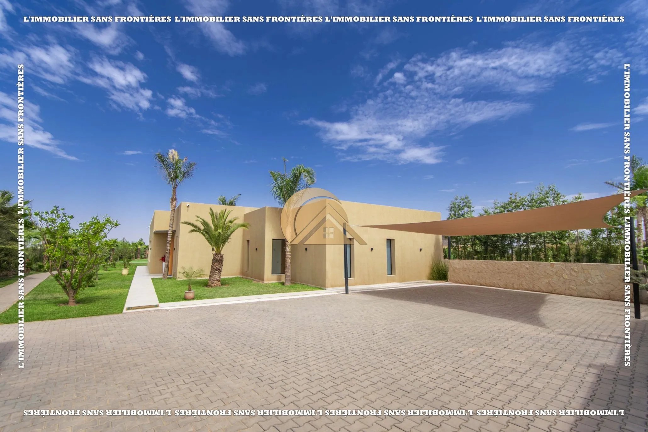 Villa meublée à louer à Route d’Amizmiz km 17, 4000 m², Marrakech - مراكش (3)