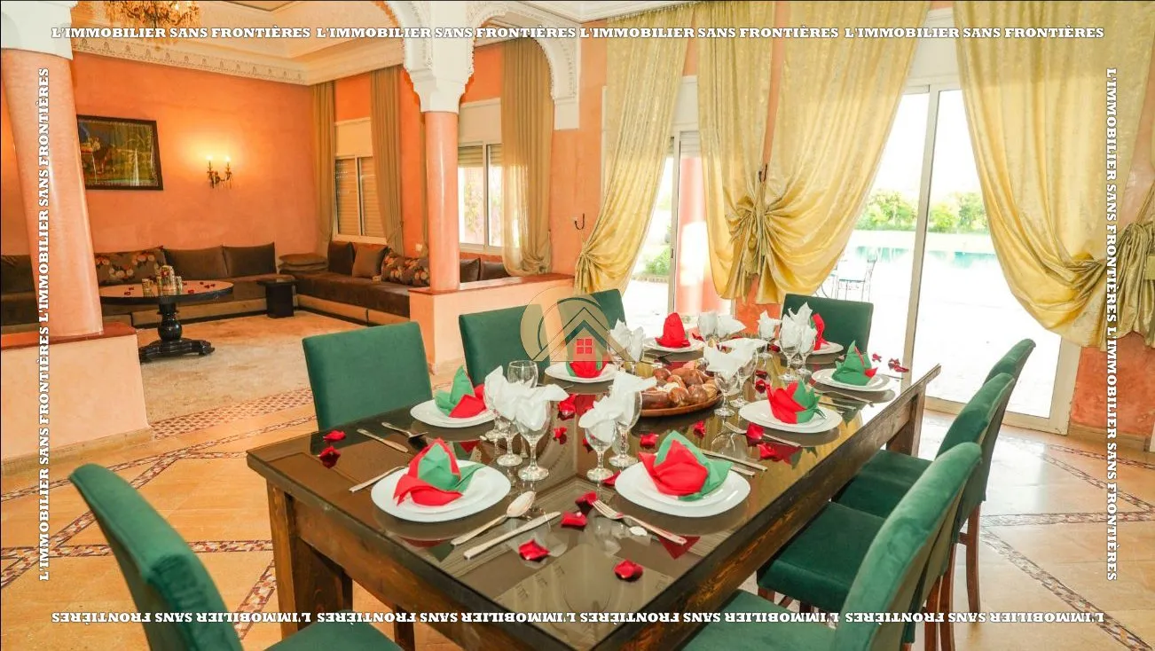 Villa meublée à louer à Route de Fès, Marrakech — 2 piscines privées — 2 hectares - مراكش (3)