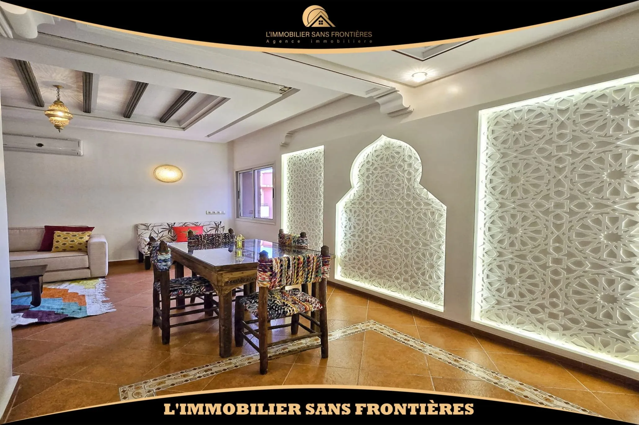 Appartement à louer – Piscine collective – Mabrouka, Marrakech - مراكش