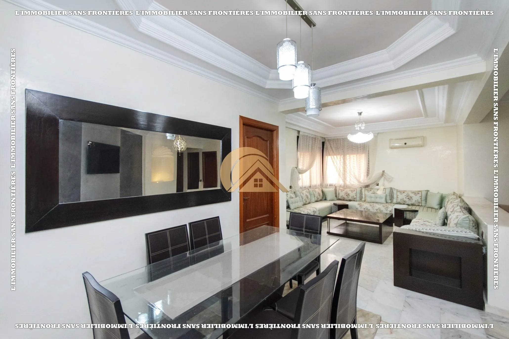 Appartement meublé à Guéliz, Piscine collective + Parking en sous-sol, Marrakech : à louer - مراكش (3)