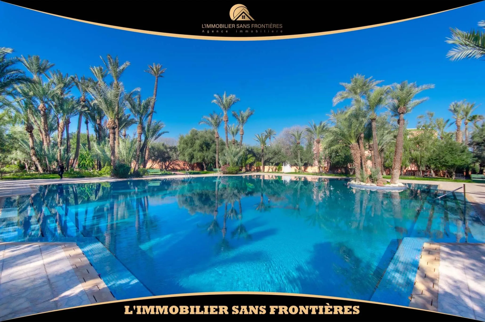 Appartement à louer à Palmeraie, Marrakech — Jardin privé – Piscine collective – 111 m² - مراكش
