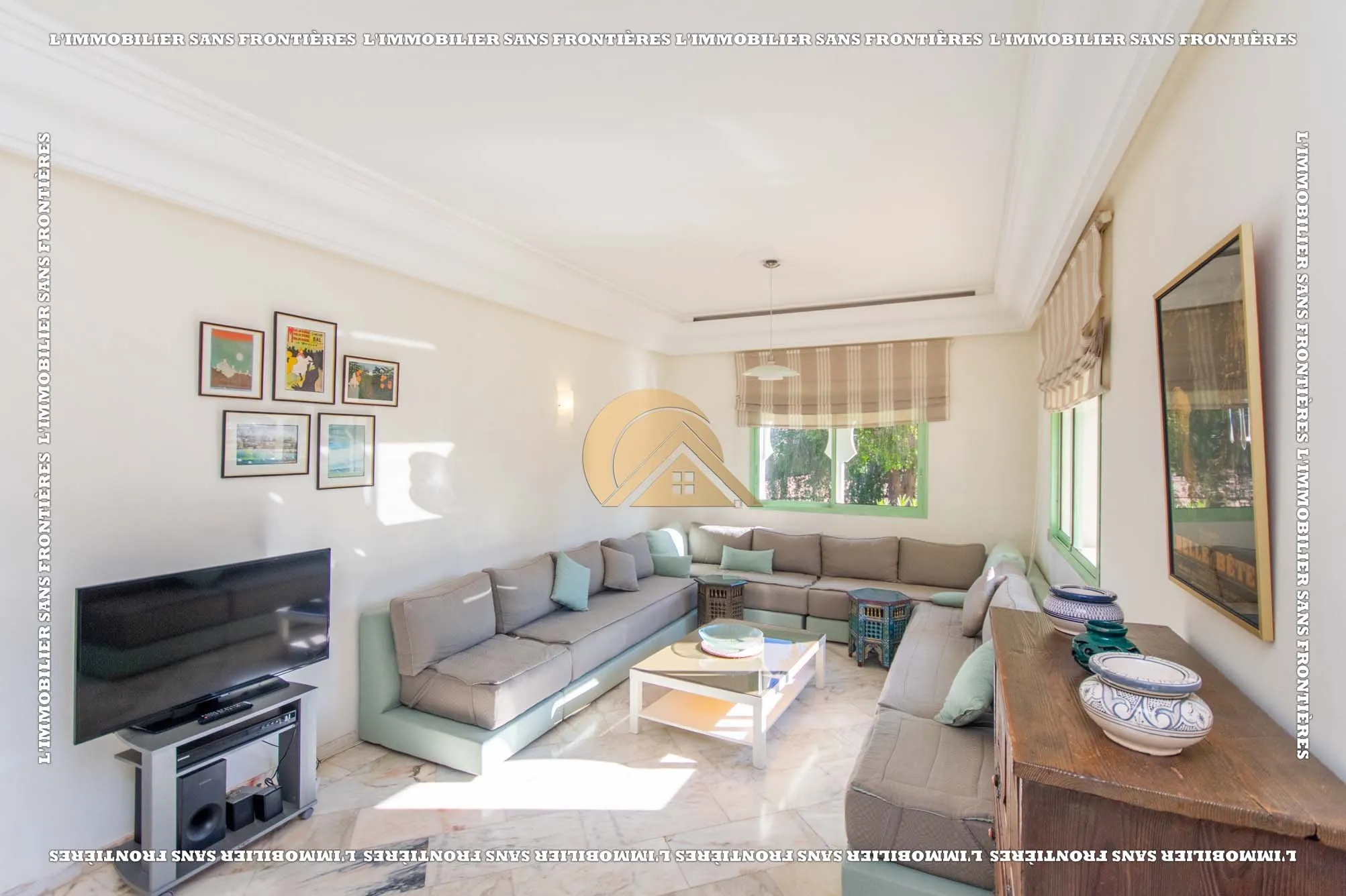 Appartement à louer à Palmeraie, Marrakech — Jardin privé – Piscine collective – 111 m² - مراكش (2)