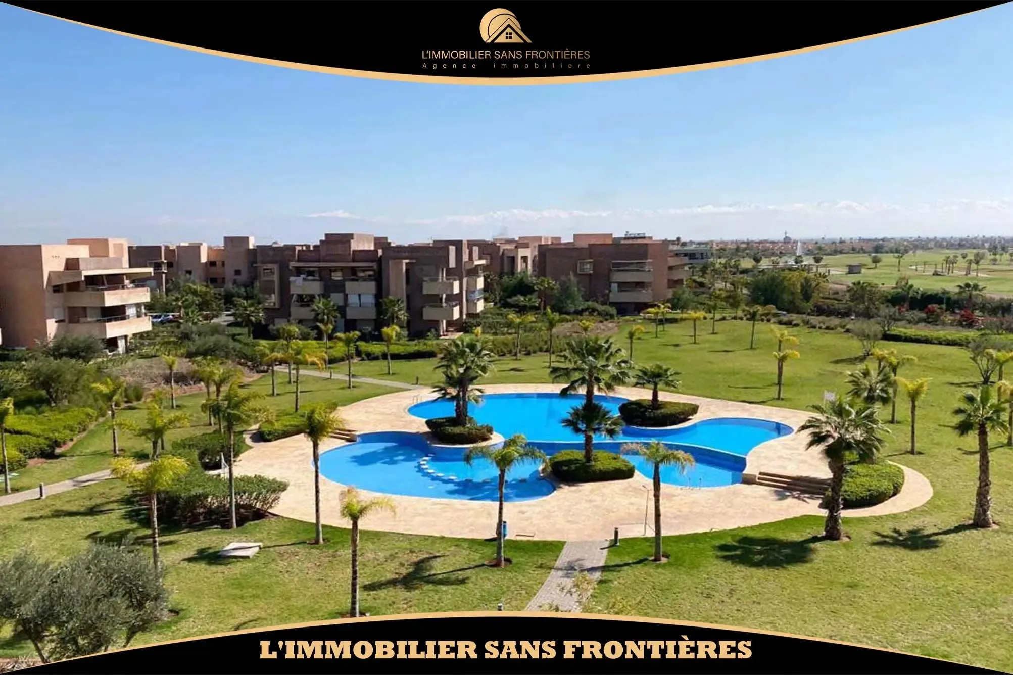 Appartement meublé à louer à Prestigia, 90 m², Marrakech - مراكش