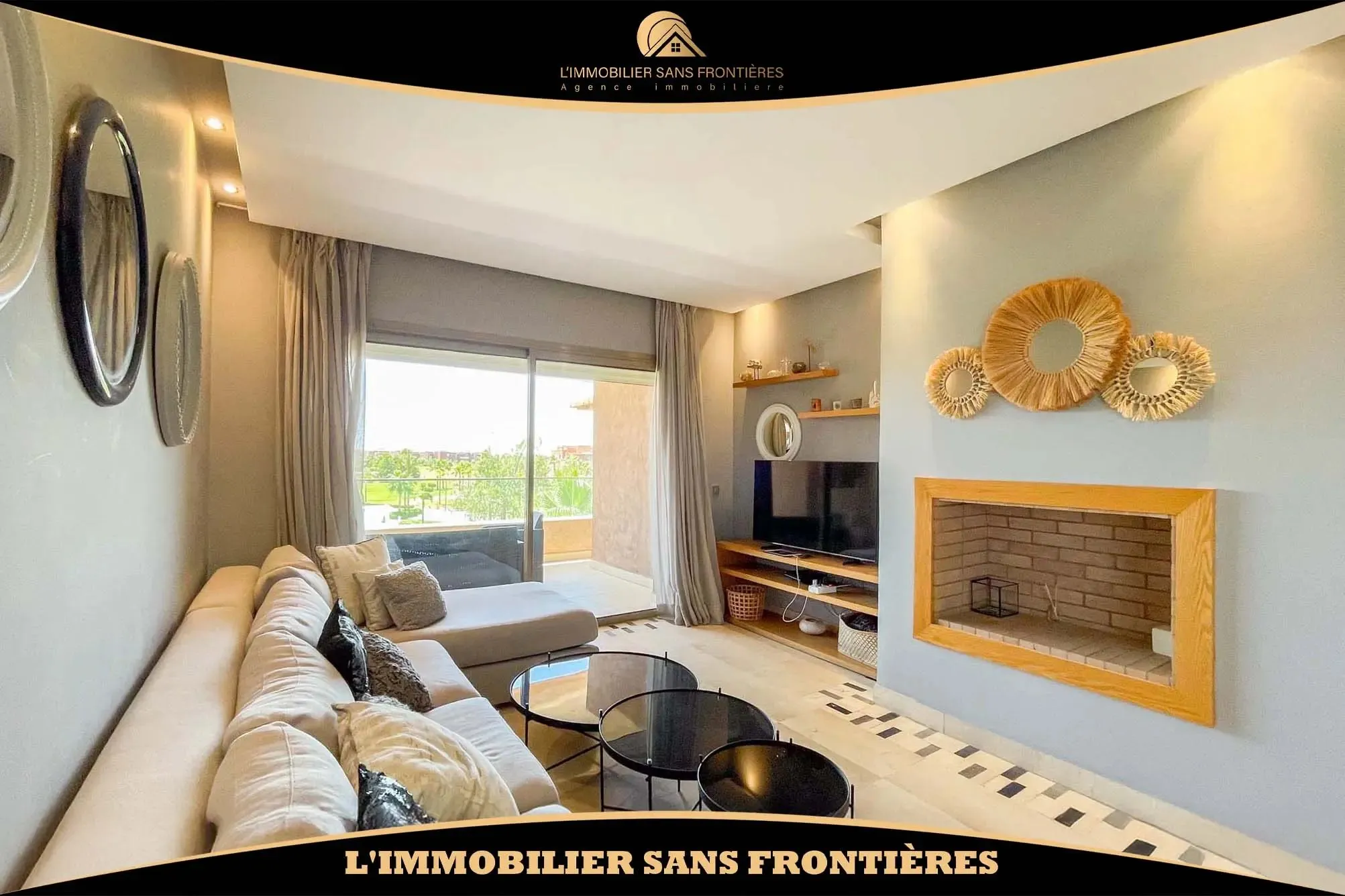 Appartement meublé à louer à Prestigia, 98 m², Marrakech - مراكش