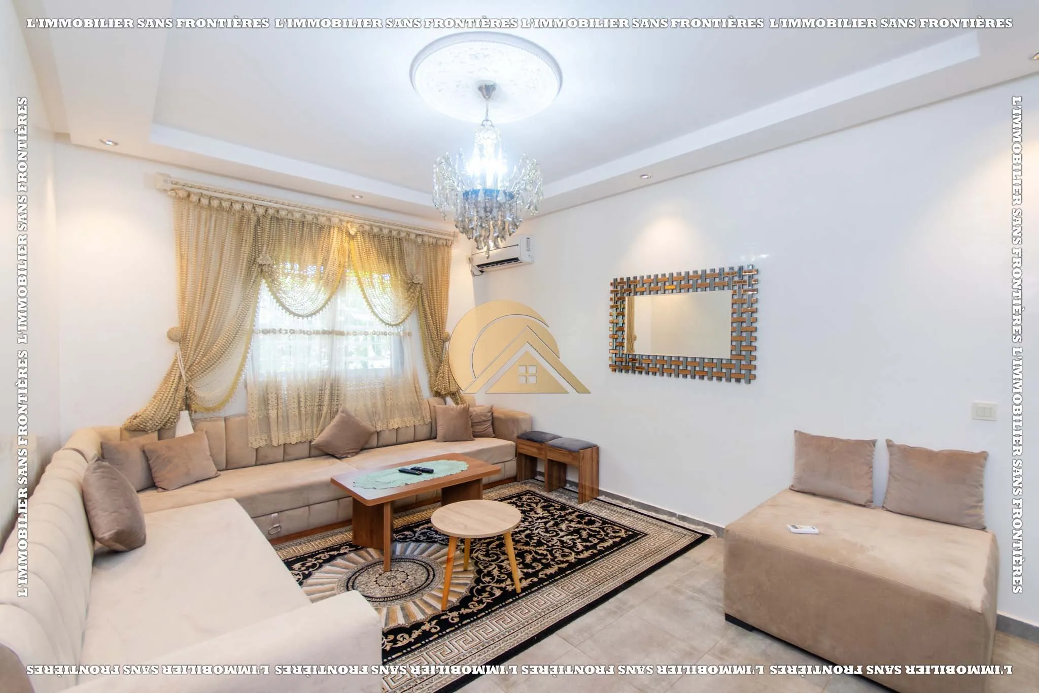 Appartement meublé à louer sur la Route d’Amizmiz, Marrakech – RDC avec jardin privé – 83 m² - مراكش (4)