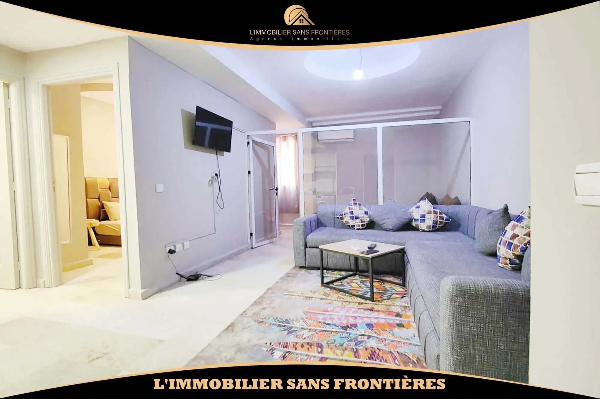 Appartement meublé à louer à Guéliz — 2 chambres - مراكش