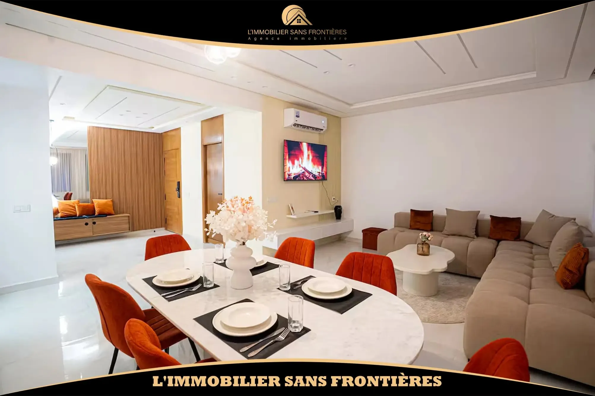 Appartement meublé à louer à Guéliz, Marrakech – Terrasse et piscine – 89 m² - مراكش
