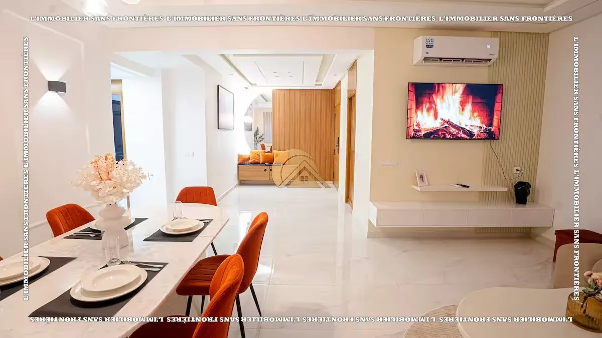 Appartement meublé à louer à Guéliz, Marrakech – Terrasse et piscine – 89 m² - مراكش (4)