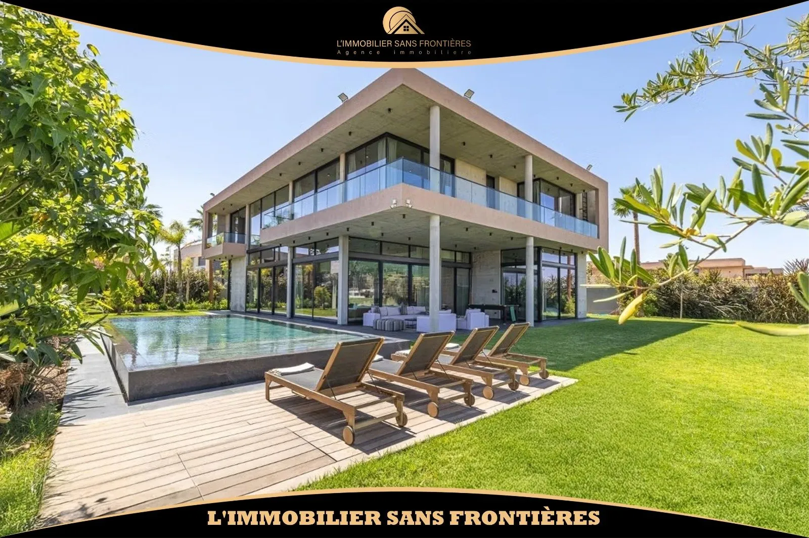 Villa meublée à Amelkis, Piscine privée + Jardin privé, Marrakech : à louer - مراكش