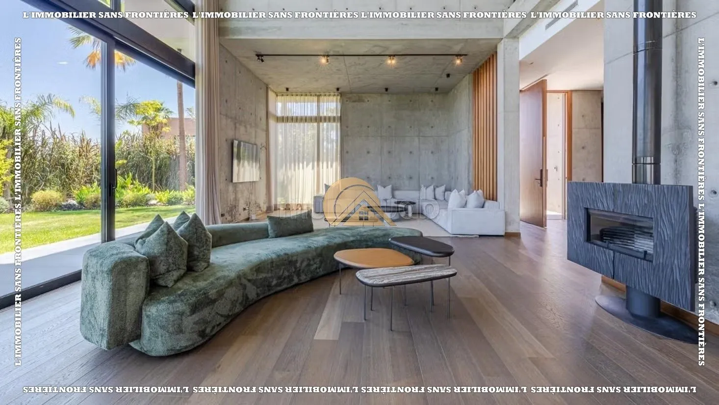 Villa meublée à Amelkis, Piscine privée + Jardin privé, Marrakech : à louer - مراكش (3)