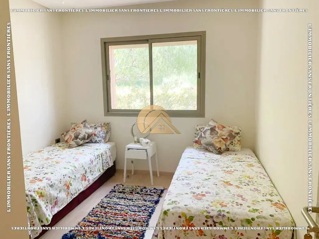 Appartement meublé de 112 m² avec jardin privé – 3 chambres et piscine collective - مراكش (4)