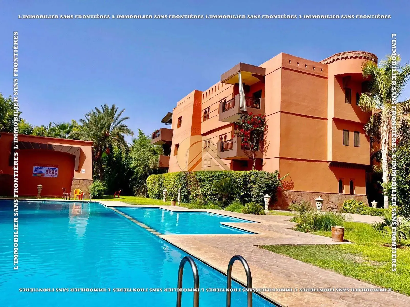 Appartement meublé de 95 m² à la Palmeraie – 2 chambres, terrasse, piscine et parking souterrain - مراكش (4)