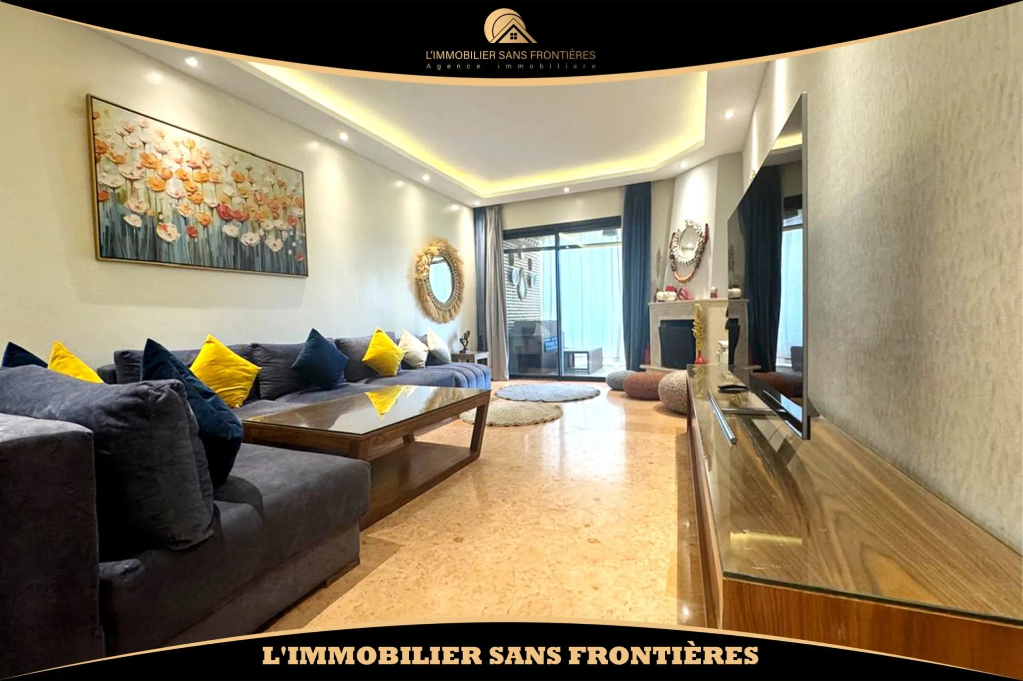 Appartement meublé à louer — Piscine collective – Agdal, Marrakech - مراكش