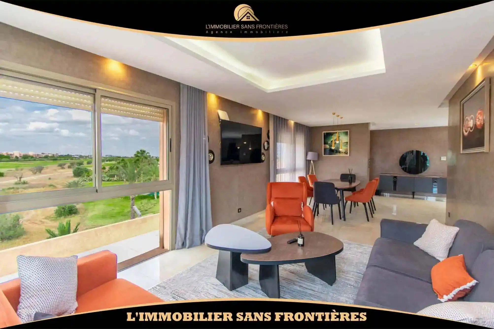 Appartement meublé à louer à Prestigia, 133 m², Marrakech - مراكش