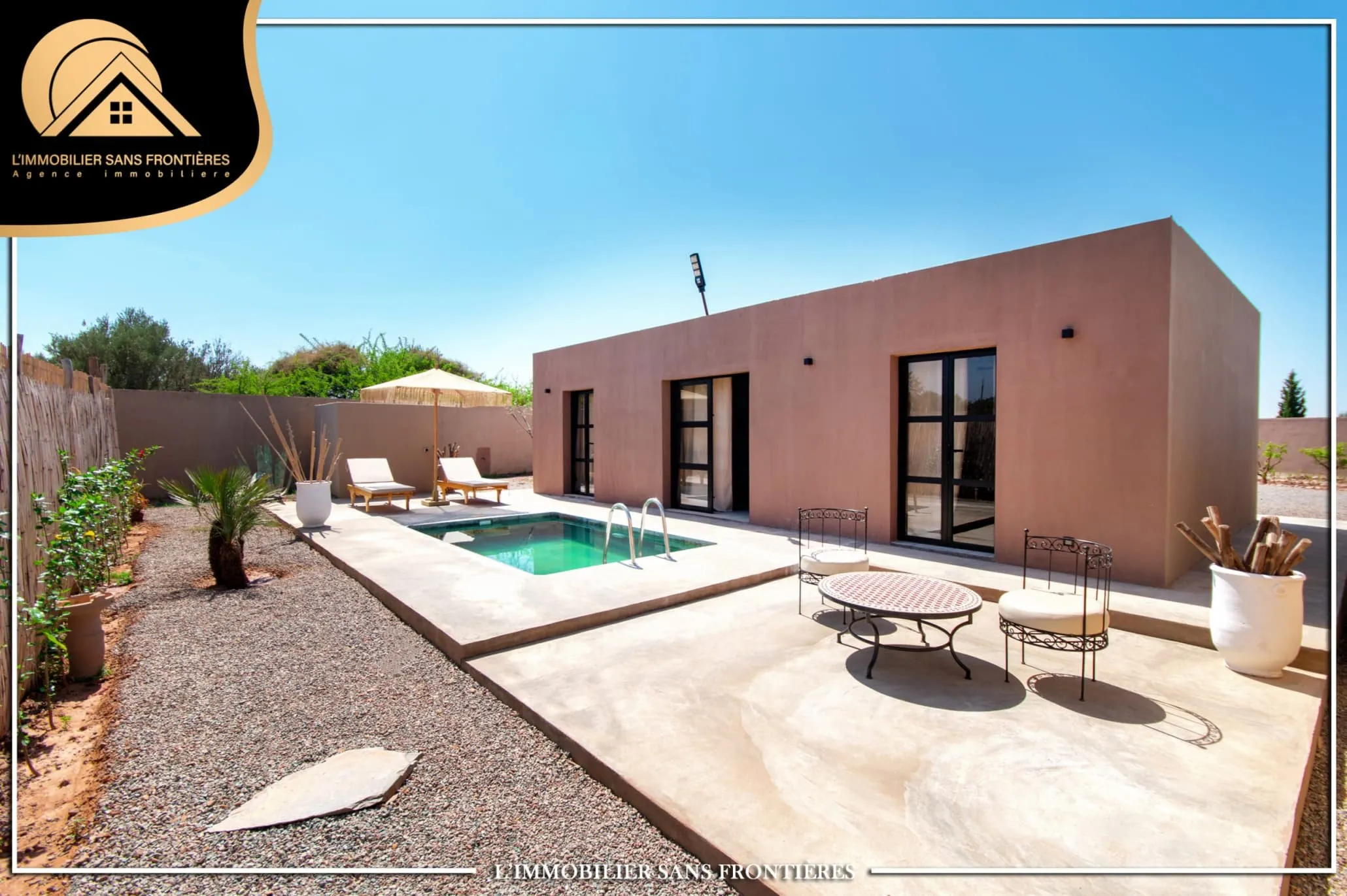 Ensemble de bungalows et suites à louer — piscine – Route Ourika km 17, Marrakech - مراكش (2)