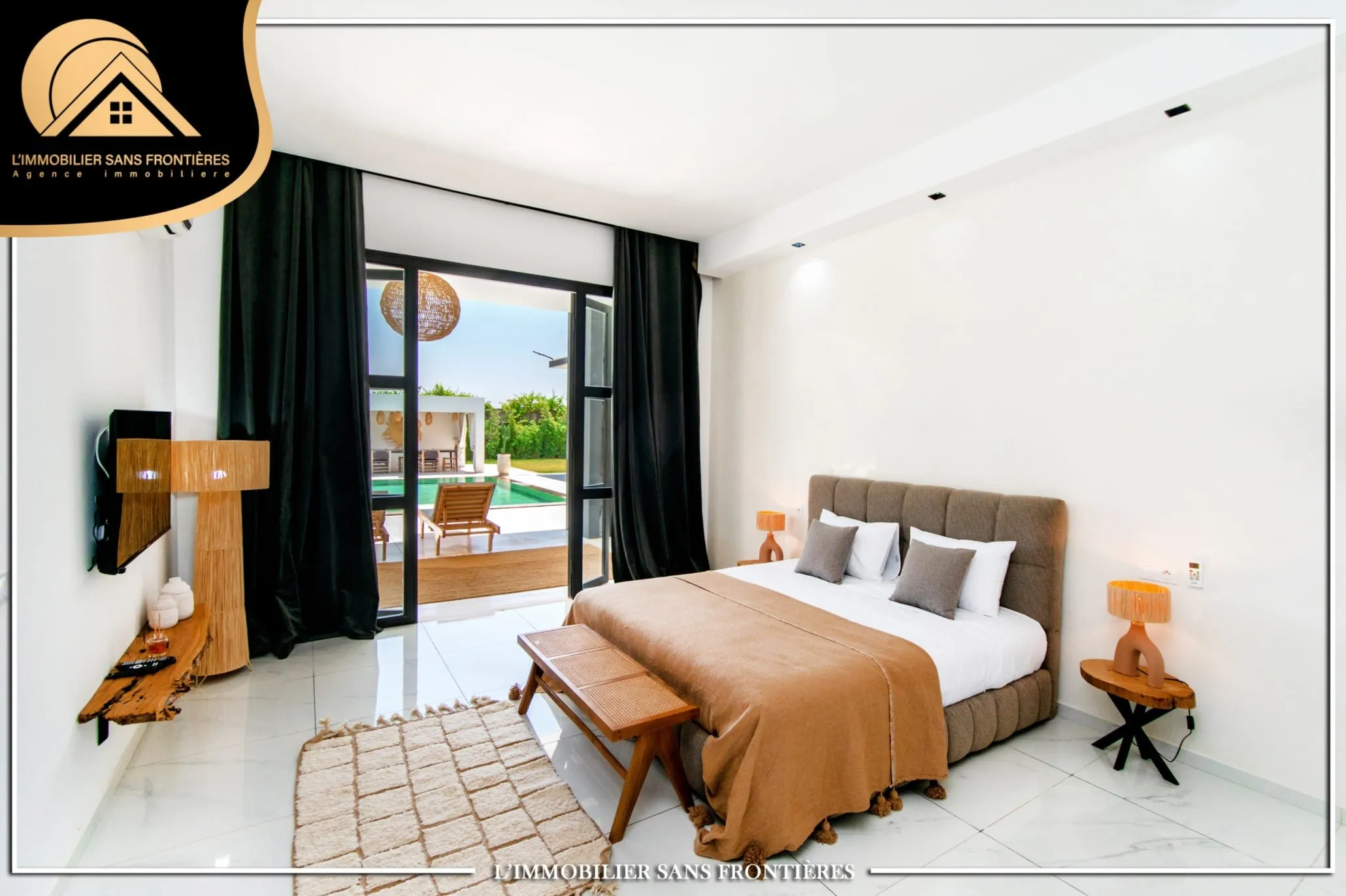 Ensemble de bungalows et suites à louer — piscine – Route Ourika km 17, Marrakech - مراكش (4)