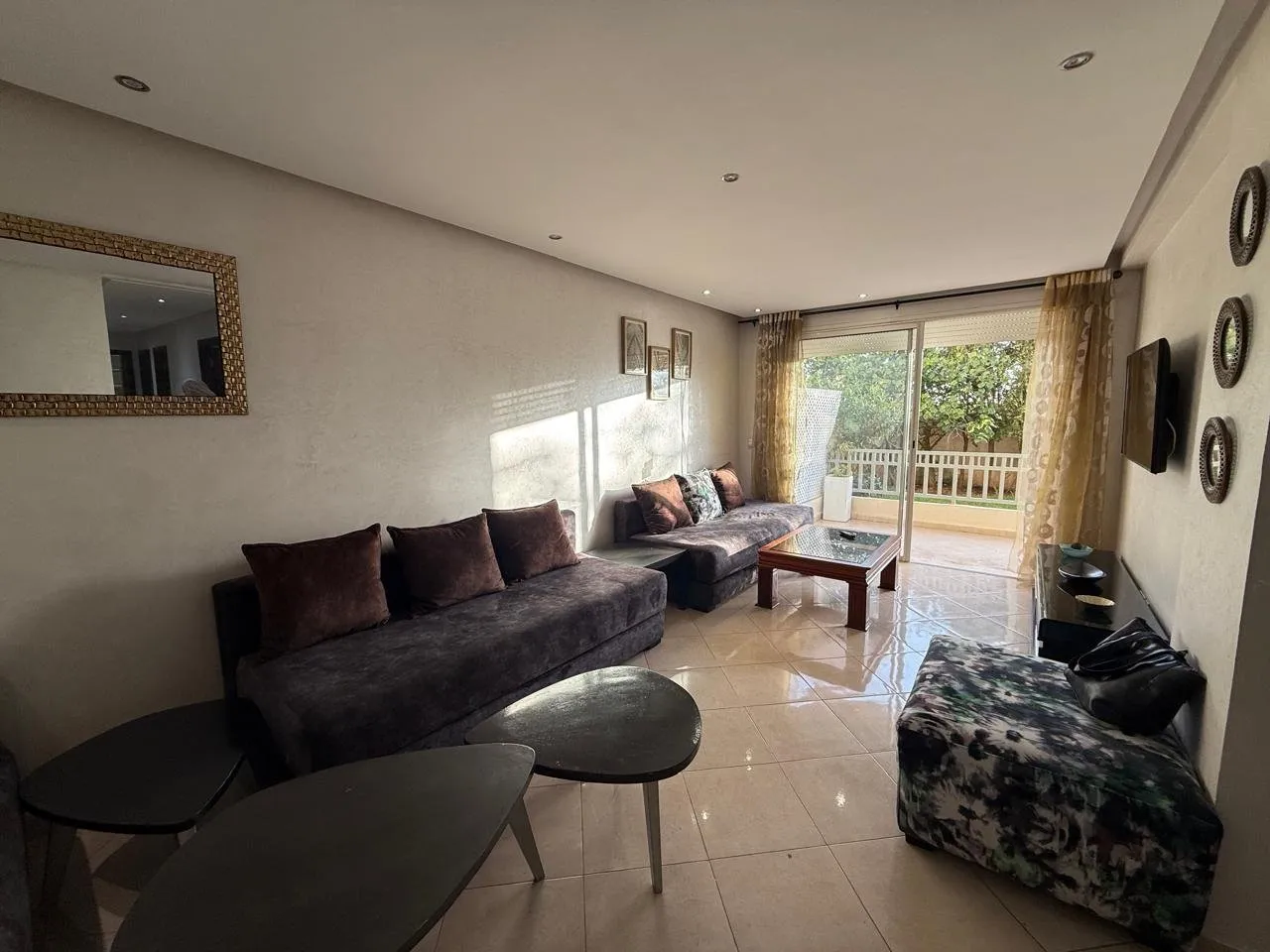 Dar Bouazza –  Appartement meublé à louer 3 CH - دار بوعزة