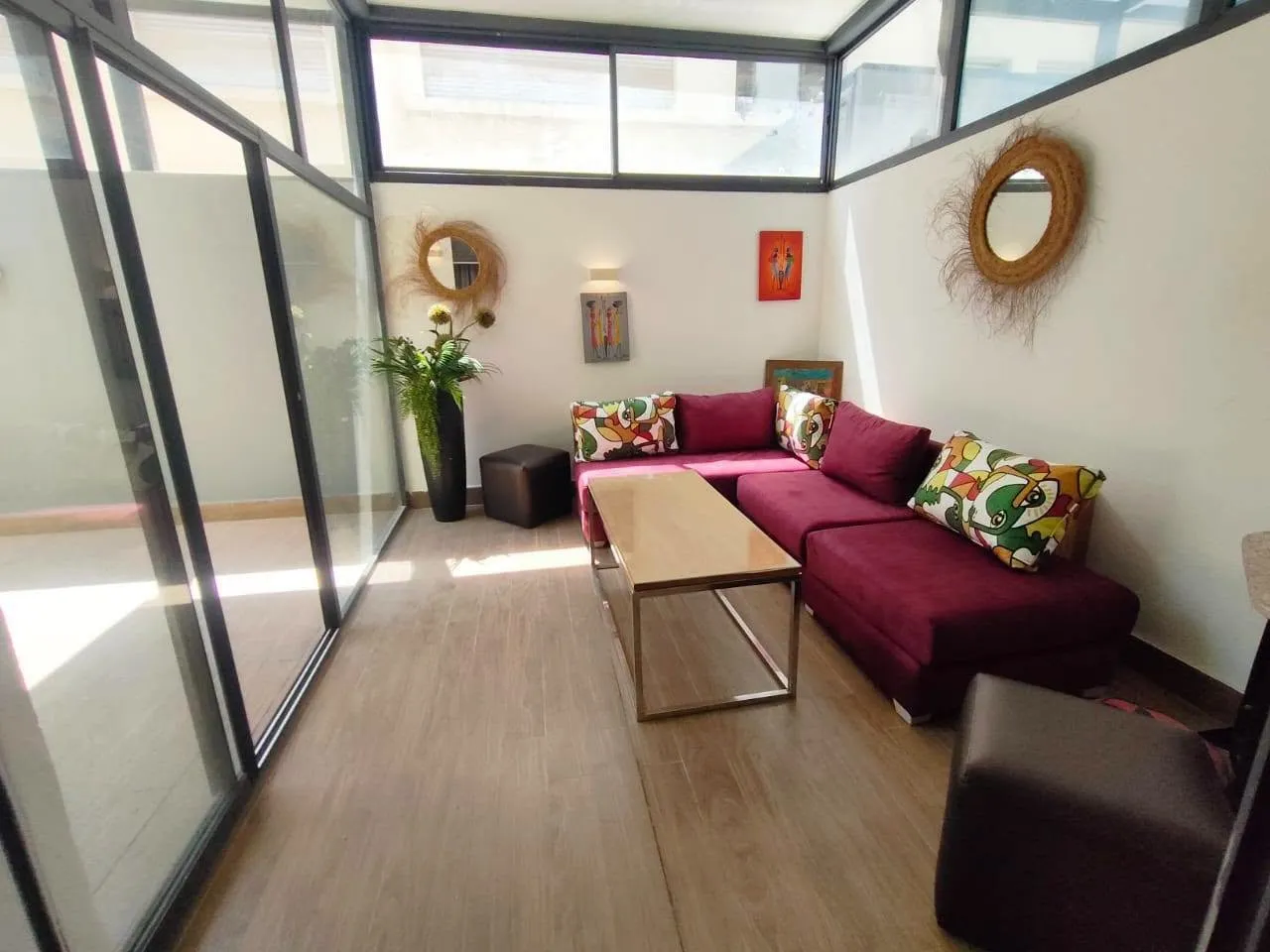 Studio terrasse meublé 70m² Oasis - الدار البيضاء (4)