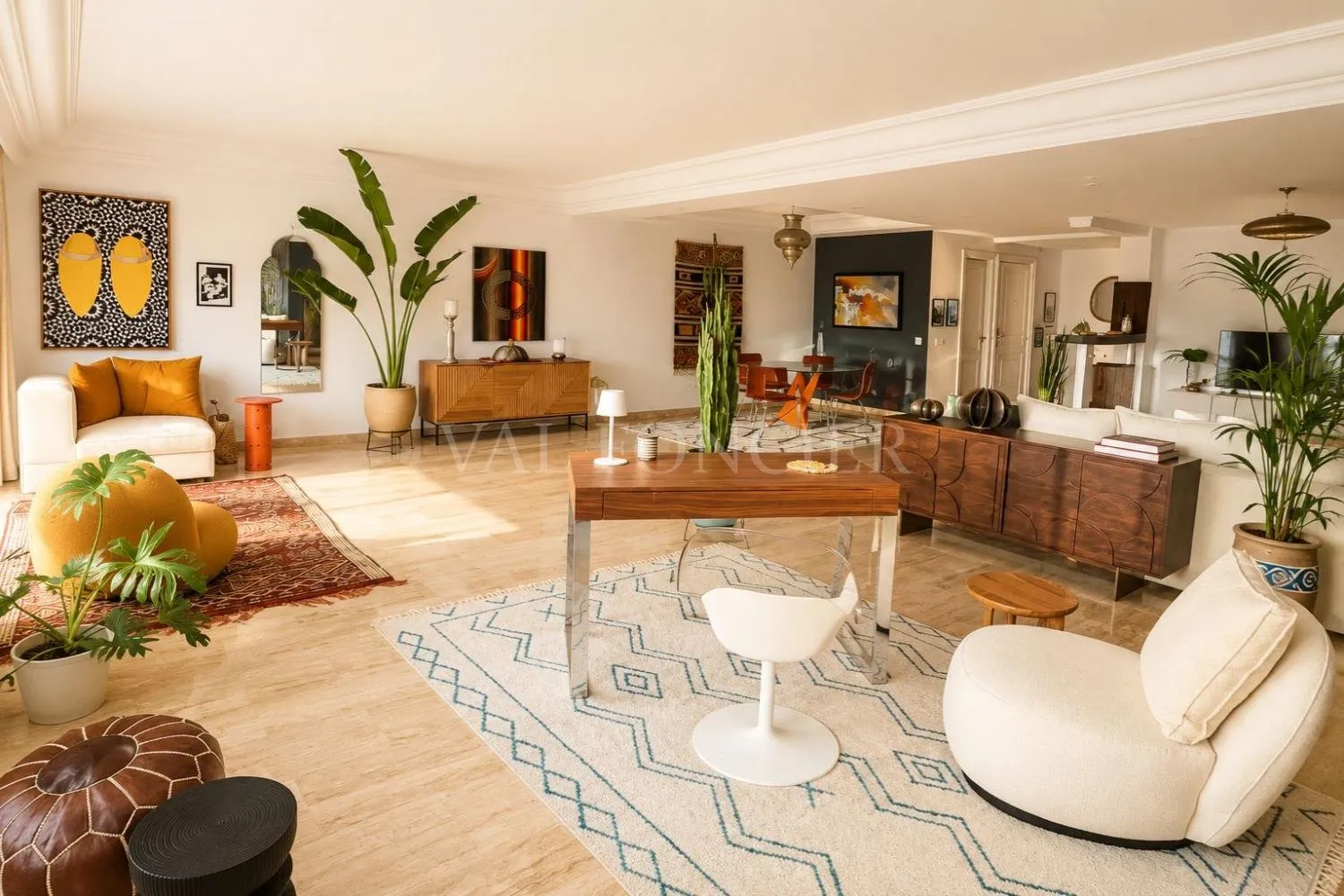 Location Superbe Appartement Meublé 255m2 3Chambres et Terrasse Palmier, Casablanca - الدار البيضاء (3)