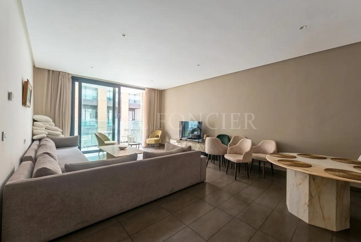 Location appartement de luxe 129m2 Ain Diab, Casablanca - الدار البيضاء
