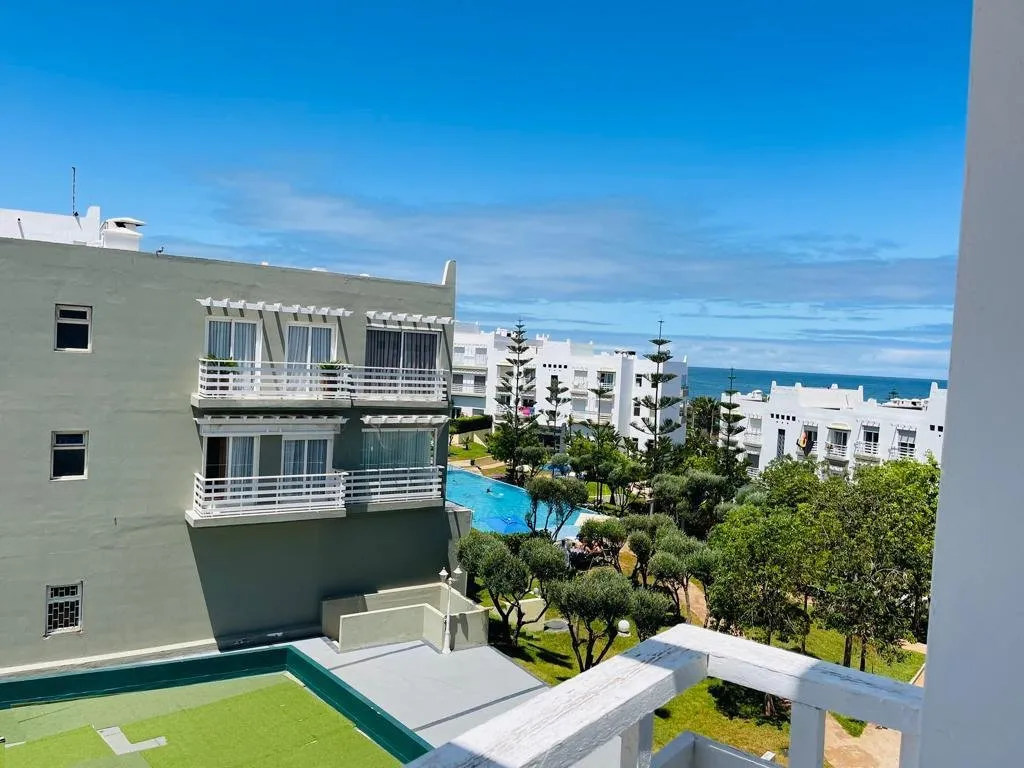 DAR BOUAZZA – BEL APPARTEMENT MEUBLÉ AVEC VUE MER À LOUER 2 CH - دار بوعزة (4)