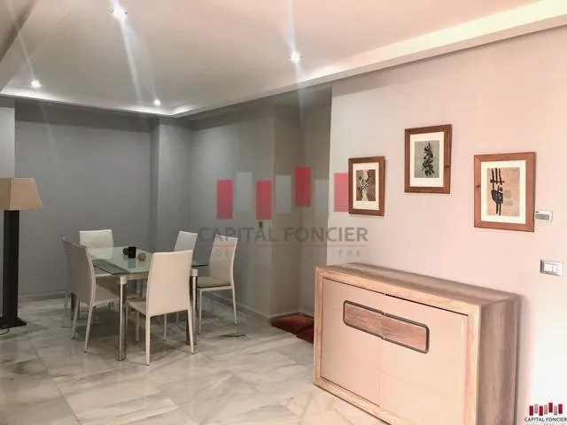 DEUX CHAMBRES MEUBLE AVEC VUE SUR PISCINE/BOUSKOURA - الدار البيضاء (3)