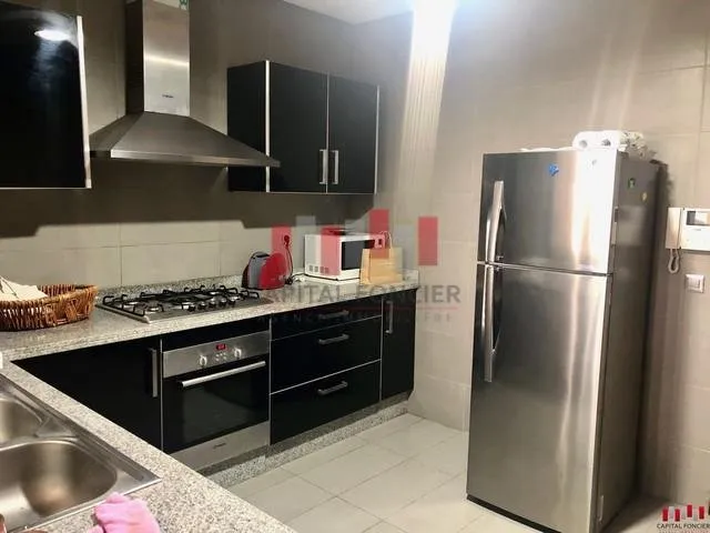 DEUX CHAMBRES MEUBLE AVEC VUE SUR PISCINE/BOUSKOURA - الدار البيضاء (4)