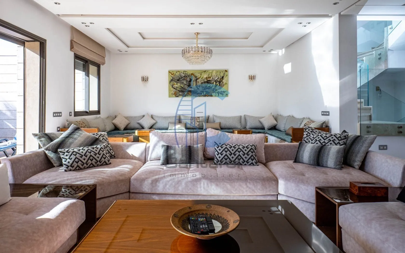 LOCATION VILLA MODERNE 5 CHAMBRES MEUBLÉE AVEC PISCINE À L'AGDAL MARRAKECH - EXCLUSIVITÉ - مراكش (3)