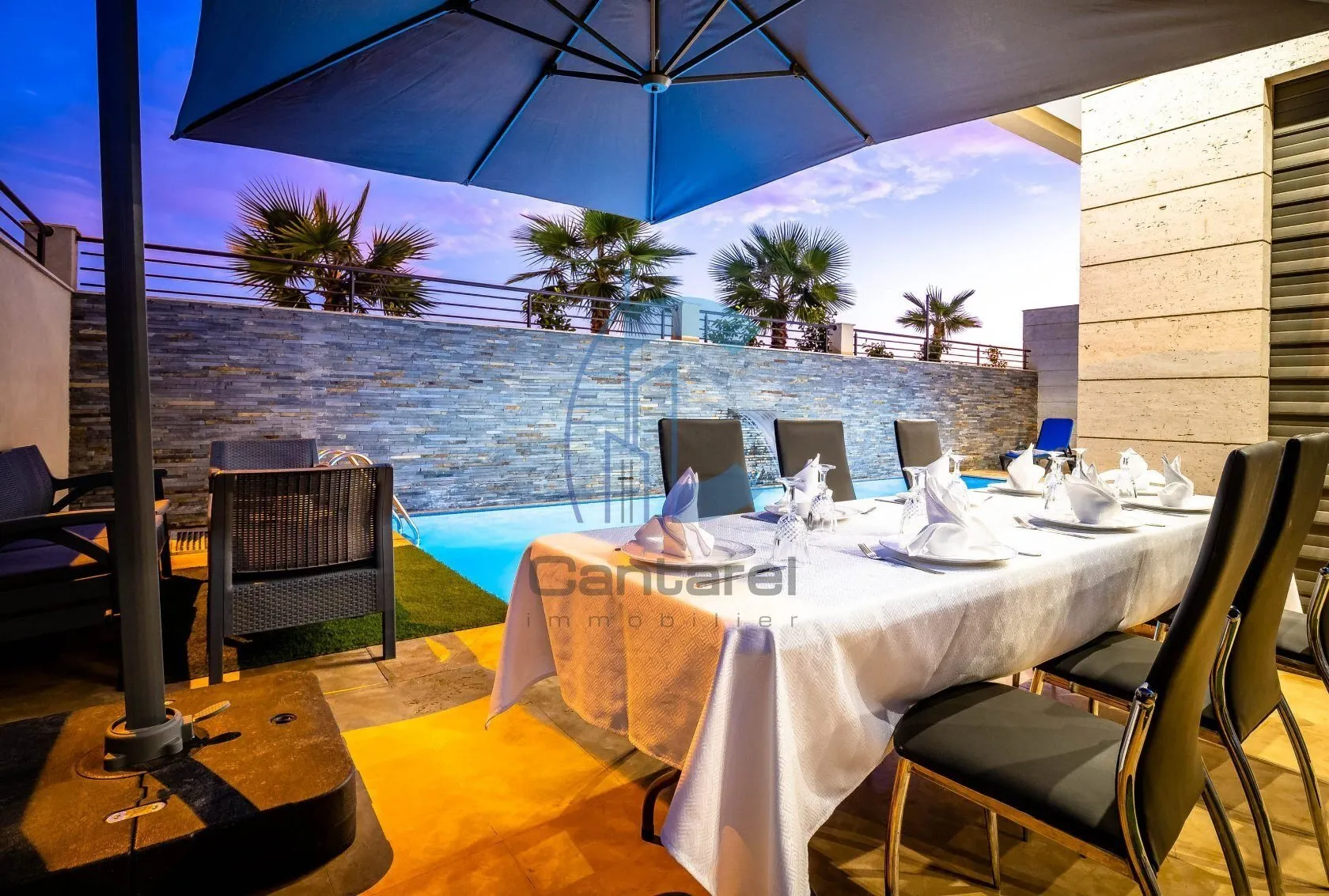 LOCATION VILLA MODERNE 5 CHAMBRES MEUBLÉE AVEC PISCINE À L'AGDAL MARRAKECH - EXCLUSIVITÉ - مراكش