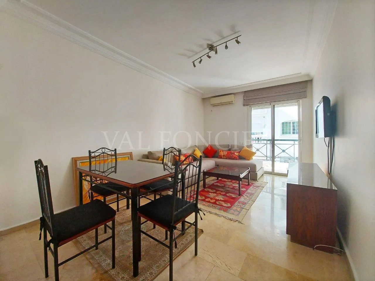Location appartement meublé 90m2 2chambres Racine, Casablanca - الدار البيضاء (2)