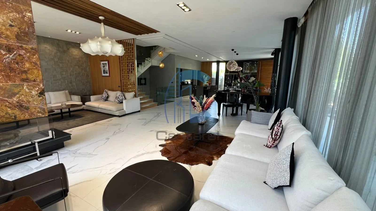 VILLA 5 CHAMBRES MEUBLÉE AVEC PISCINE ET POOL HOUSE À LOUER - ARGAN GOLF MARRAKECH - مراكش (4)