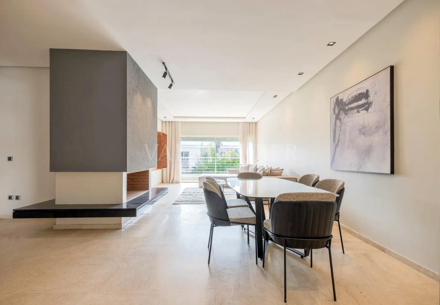 Location sublime appartement 3chambres meublé moderne avec terrasse Ain Diab - الدار البيضاء