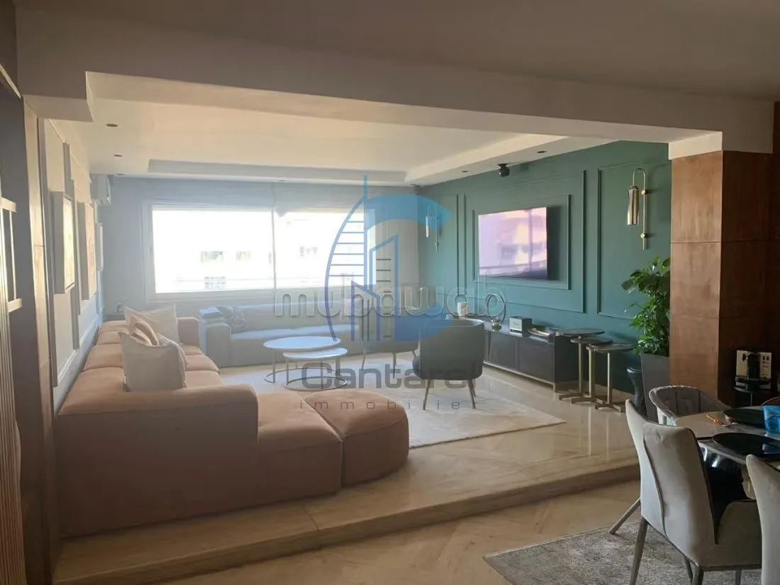 Appartement familial meublé de 190 m² à louer – Dernier étage avec vue panoramique – Palmier - الدار البيضاء (2)